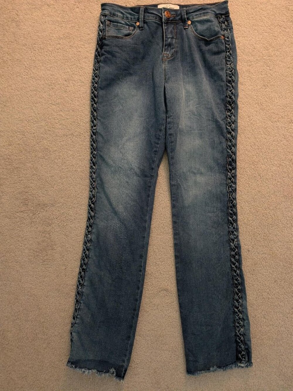 EC, Lola Jeans, Size 27/2, Mid-rise, 4 way stretch, 30.5 inseam